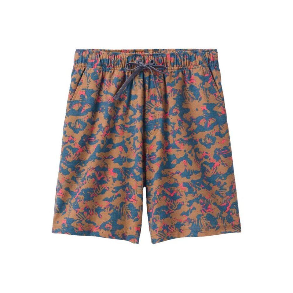 Prana Metric E-Waist Shorts Fresca Camo NWT Size XL Outdoors Summer Sporty